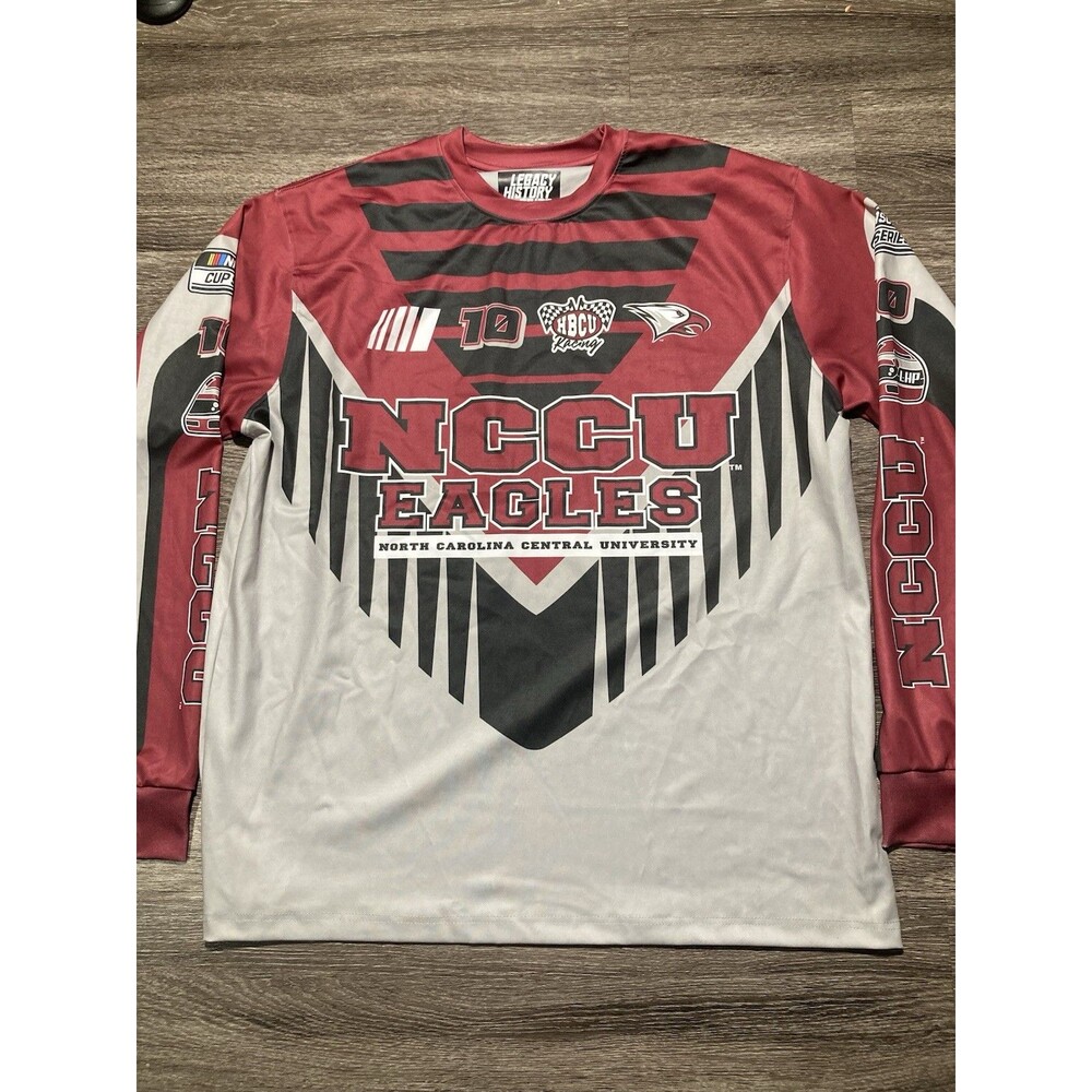 North Carolina Central Eagles Jersey Mens XL Red Nascar Legacy History